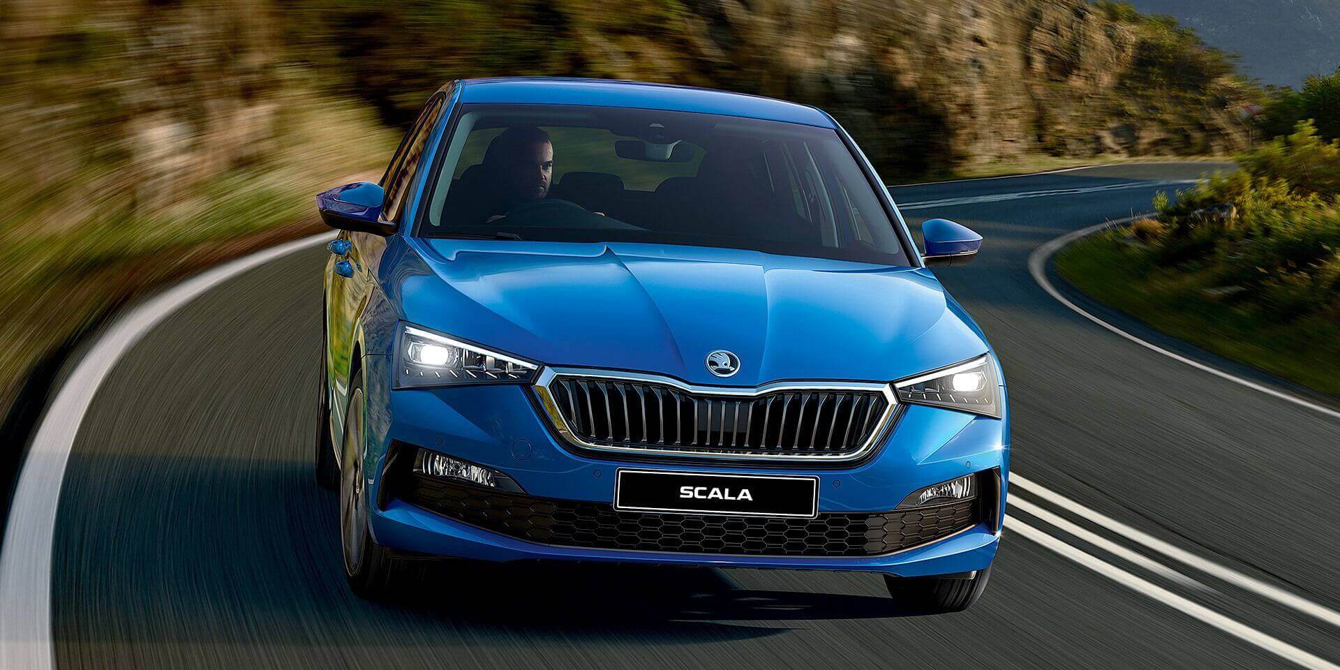 Skoda Scala blue color