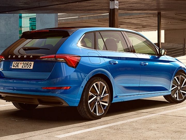 Skoda Scala blue color