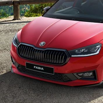 Red New Škoda Fabia Monte Carlo