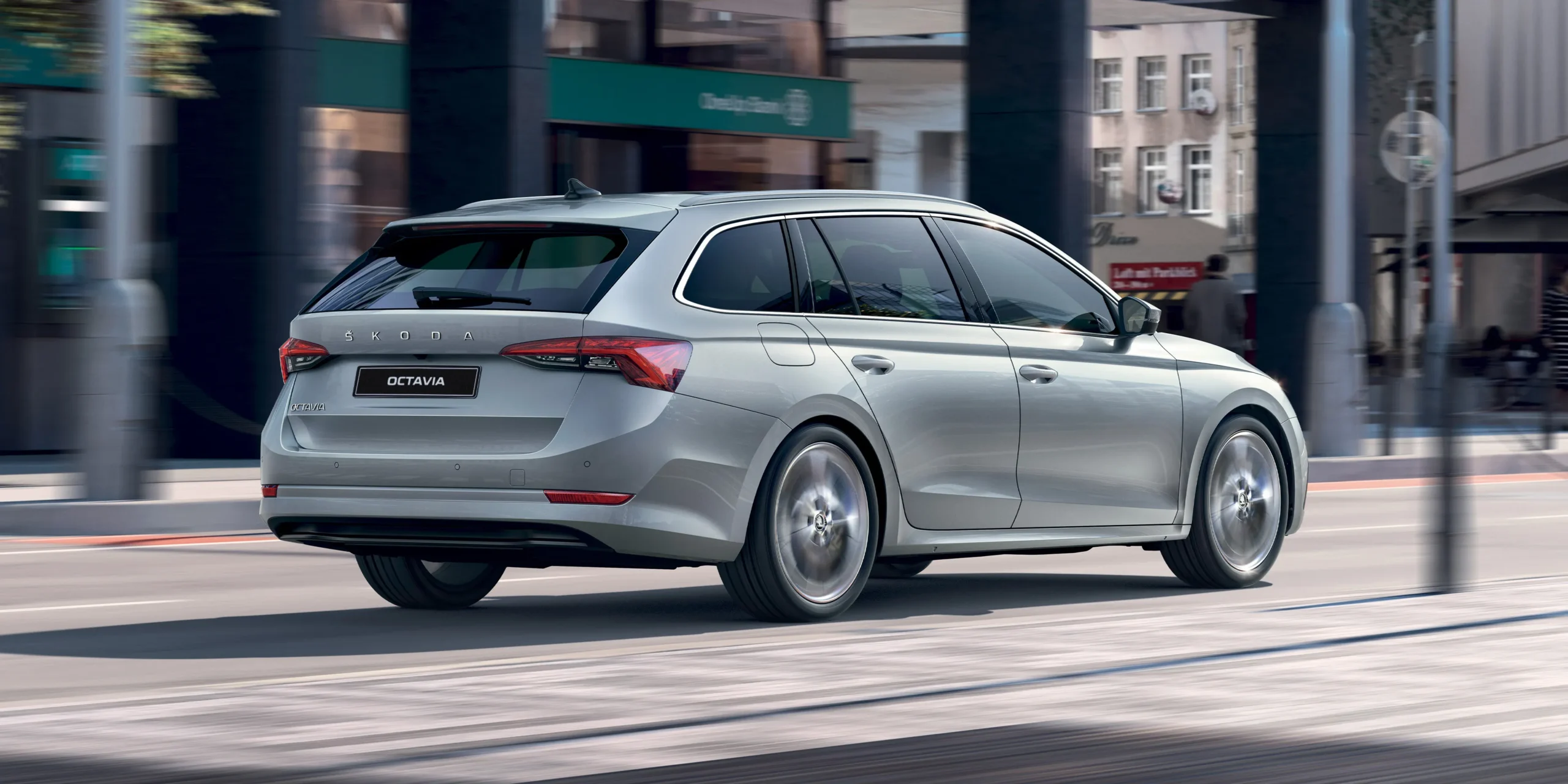 Skoda Octavia Style Wagon Rear Side View
