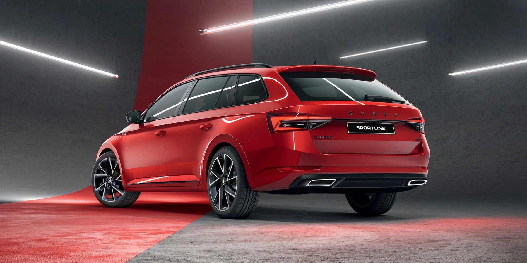 Superb Sportline Wagon Rear Side