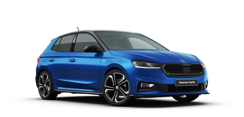 Blue Škoda Fabia